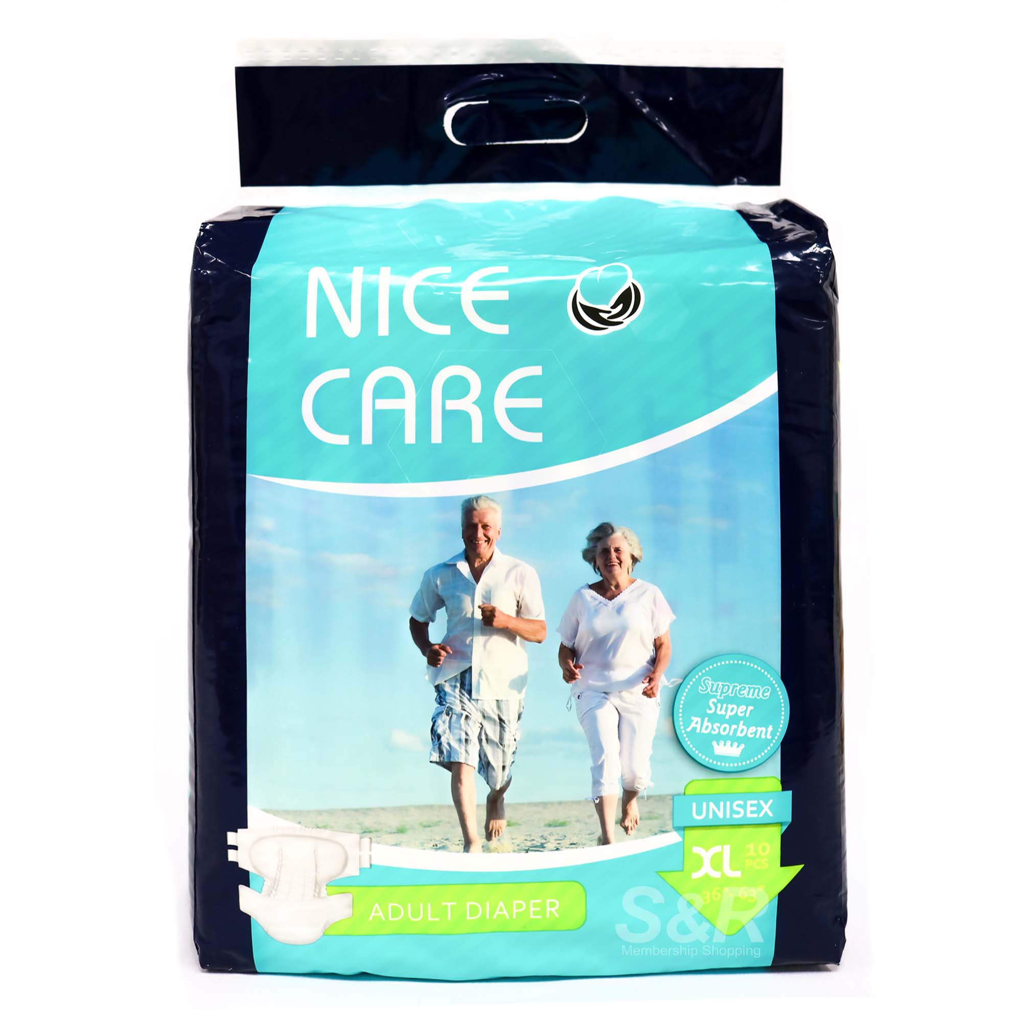 Nice Care Tape Adult Diaper Unisex Extra Large 10pcs Nice Care Tape Adult Diaper Unisex Extra Large 10pcs